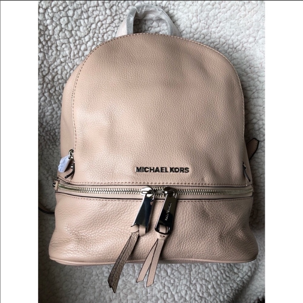 Michael Kors Rhea Zip Medium Leather Backpack